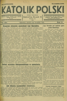 Katolik Polski. R.4, nr 204 (4 września 1928) + dod.