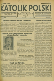 Katolik Polski. R.4, nr 207 (7 września 1928) + dod.