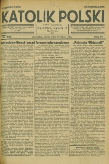 Katolik Polski. R.4, nr 208 (8 września 1928) + dod.
