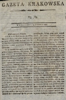 Gazeta Krakowska. 1805, nr 65