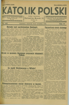 Katolik Polski. R.4, nr 215 (16 września 1928) + dod.