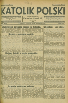 Katolik Polski. R.4, nr 227 (30 września 1928) + dod.