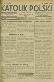 Katolik Polski. R.4, nr 234 (9 października 1928) + dod.