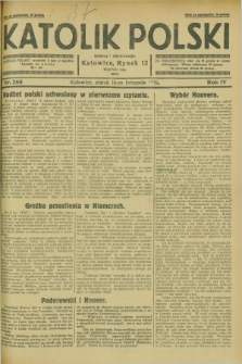 Katolik Polski. R.4, nr 266 (16 listopada 1928) + dod.