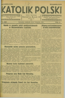 Katolik Polski. R.4, nr 268 (18 listopada 1928)