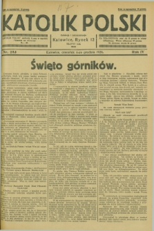 Katolik Polski. R.4, nr 283 (6 grudnia 1928) + dod.