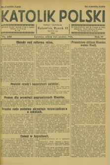 Katolik Polski. R.4, nr 285 (8 grudnia 1928) + dod.