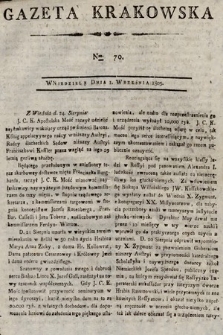 Gazeta Krakowska. 1805, nr 70