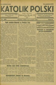 Katolik Polski. R.4, nr 289 (14 grudnia 1928) + dod.