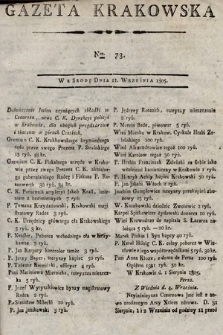 Gazeta Krakowska. 1805, nr 73