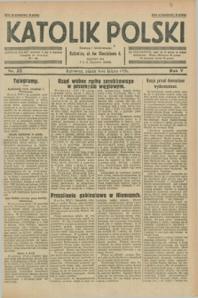 Katolik Polski. R.5, nr 32 (8 lutego 1929) + dod.