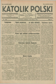 Katolik Polski. R.5, nr 40 (17 lutego 1929) + dod.
