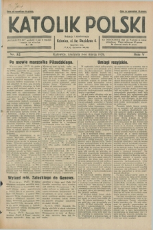Katolik Polski. R.5, nr 52 (3 marca 1929) + dod.