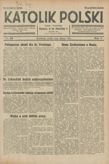 Katolik Polski. R.5, nr 60 (13 marca 1929) + dod.