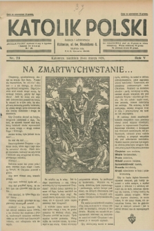 Katolik Polski. R.5, nr 75 (31 marca 1929) + dod.