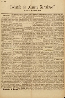 Gazeta Narodowa. 1898, nr 10