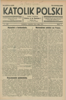 Katolik Polski. R.5, nr 112 (16 maja 1929) + dod.