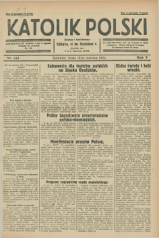 Katolik Polski. R.5, nr 133 (12 czerwca 1929) + dod.