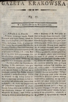 Gazeta Krakowska. 1805, nr 77