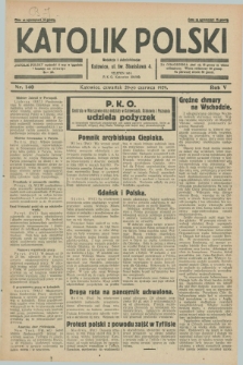 Katolik Polski. R.5, nr 140 (20 czerwca 1929) + dod.