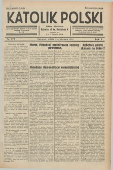 Katolik Polski. R.5, nr 177 (3 sierpnia 1929) + dod.
