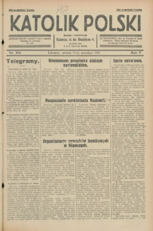 Katolik Polski. R.5, nr 214 (17 września 1929) + dod.
