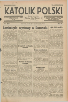 Katolik Polski. R.5, nr 227 (2 października 1929) + dod.