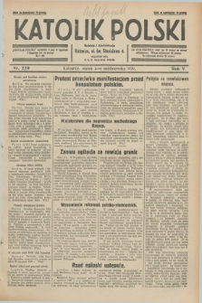 Katolik Polski. R.5, nr 229 (4 października 1929) + dod.