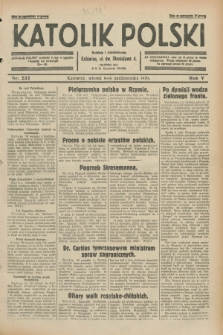 Katolik Polski. R.5, nr 232 (8 października 1929) + dod.