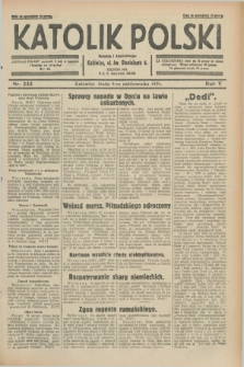 Katolik Polski. R.5, nr 233 (9 października 1929) + dod.