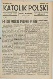 Katolik Polski. R.5, nr 234 (10 października 1929) + dod.