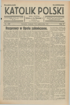 Katolik Polski. R.5, nr 237 (13 października 1929) + dod.