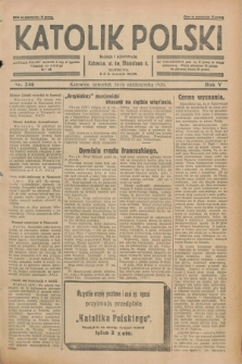 Katolik Polski. R.5, nr 246 (24 października 1929) + dod.