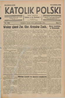 Katolik Polski. R.5, nr 250 (29 października 1929) + dod.
