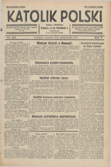 Katolik Polski. R.5, nr 252 (31 października 1929) + dod.
