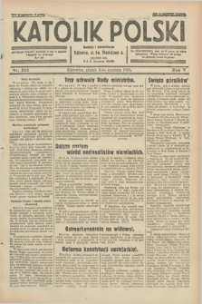 Katolik Polski. R.5, nr 282 (6 grudnia 1929) + dod.