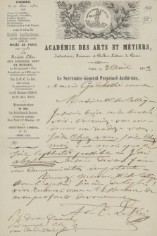 Korespondencja i listy Franciszka Ksawerego Godebskiego z lat 1832–1853