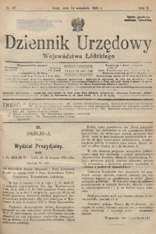 Dziennik Urzędowy Województwa Łódzkiego. 1925, nr 37