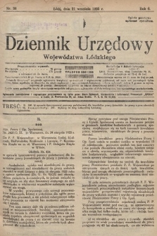 Dziennik Urzędowy Województwa Łódzkiego. 1925, nr 38