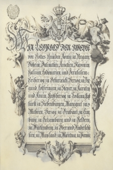Dokument cesarza Leopolda II zawierający nobilitację Antoniego Maurycego Böhma