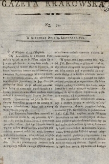 Gazeta Krakowska. 1805, nr 94