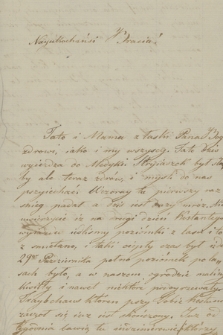 Listy Teofili z Pawlikowskich Starzeńskiej z lat 1821–1851
