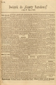 Gazeta Narodowa. 1898, nr 85