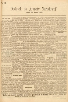 Gazeta Narodowa. 1898, nr 87