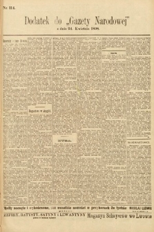 Gazeta Narodowa. 1898, nr 114