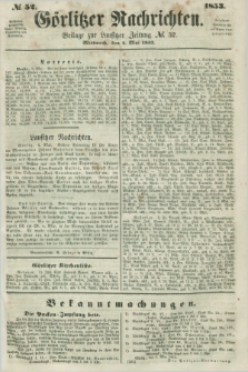 Görlitzer Nachrichten : beilage zur Lausitzer Zeitung. 1853, № 52 (4 Mai)