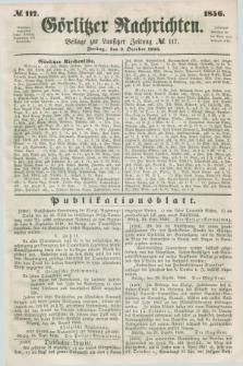 Görlitzer Nachrichten : beilage zur Lausitzer Zeitung. 1856, № 117 (3 October)