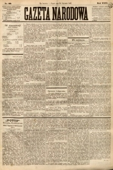 Gazeta Narodowa. 1887, nr 22