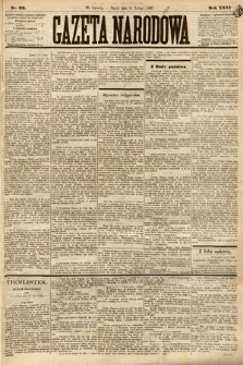Gazeta Narodowa. 1887, nr 33