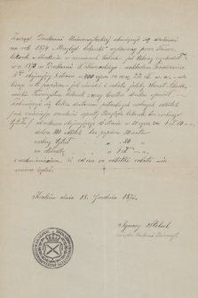 Fragment archiwum redakcji „Przeglądu Lekarskiego” w Krakowie, z lat 1873-1893